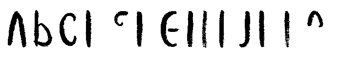 Canvas Curly Sans One Font UPPERCASE