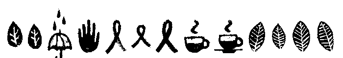 Canvas Icons Three Font LOWERCASE