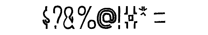 Canvas Inline Heavy A Font OTHER CHARS