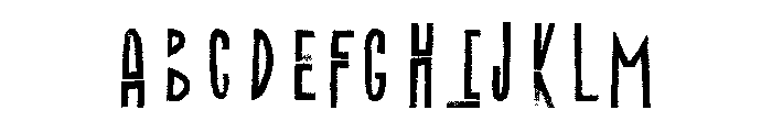 Canvas Inline Heavy B Font UPPERCASE