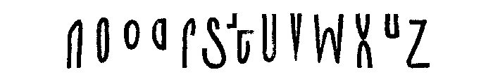 Canvas Inline Heavy B Font LOWERCASE