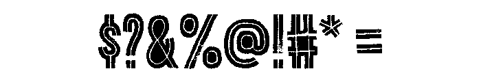Canvas Inline Heavy Fill Font OTHER CHARS