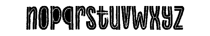 Canvas Inline Heavy Fill Font LOWERCASE