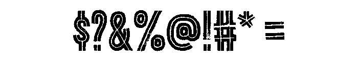 Canvas Inline Heavy Font OTHER CHARS