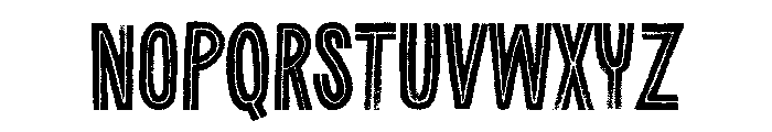 Canvas Inline Heavy Font UPPERCASE