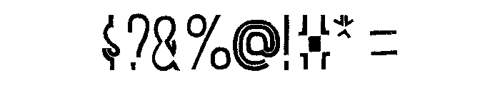 Canvas Lo Res Inline Heavy A Fill Font OTHER CHARS