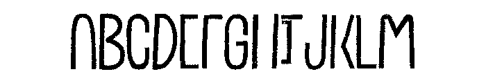Canvas Lo Res Inline Heavy A Fill Font UPPERCASE