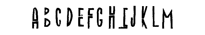Canvas Lo Res Inline Heavy B Font UPPERCASE