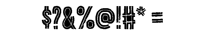 Canvas Lo Res Inline Heavy Fill Font OTHER CHARS