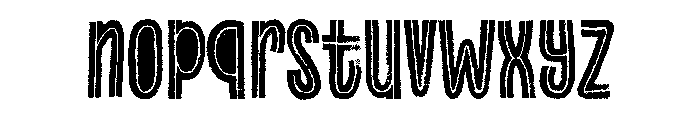 Canvas Lo Res Inline Heavy Fill Font LOWERCASE