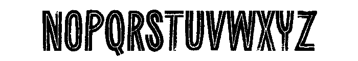 Canvas Lo Res Inline Heavy Font UPPERCASE