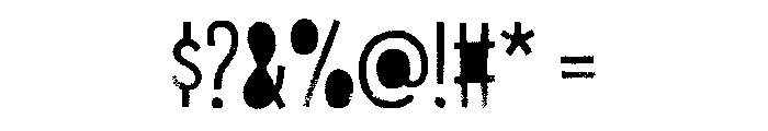 Canvas Lo Res Inline Regular Fill Font OTHER CHARS