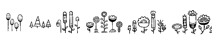 Canvas Rena Gardens Font LOWERCASE