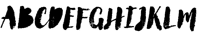 Canvas Script Heavy Fill Font UPPERCASE
