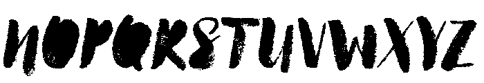 Canvas Script Heavy Fill Font UPPERCASE