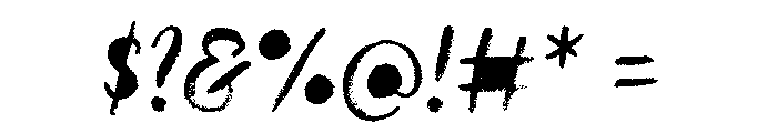 Canvas Script Regular Fill Font OTHER CHARS
