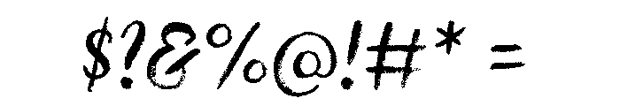 Canvas Script Regular Font OTHER CHARS