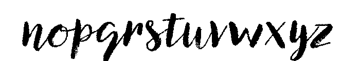 Canvas Script Regular Font LOWERCASE