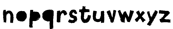 Canvas Text Sans Fill Font LOWERCASE