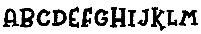 Canvas Text Serif Font UPPERCASE
