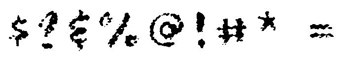 Canvas Tiny Brush Font OTHER CHARS