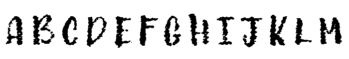 Canvas Tiny Brush Font UPPERCASE