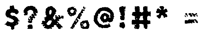 Canvas Tiny Slab Font OTHER CHARS