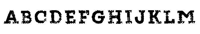 Canvas Tiny Slab Font UPPERCASE