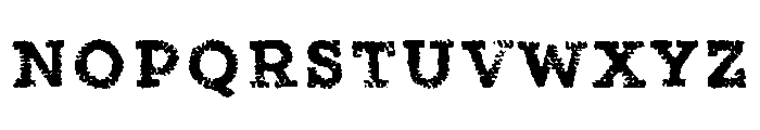 Canvas Tiny Slab Font UPPERCASE