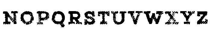Canvas Tiny Slab Font LOWERCASE