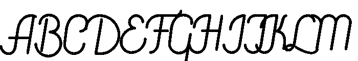 Canyons Bold Font UPPERCASE
