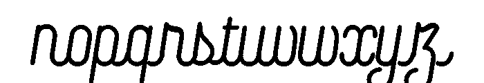 Canyons Bold Font LOWERCASE