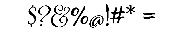 Caprizant Regular Font OTHER CHARS