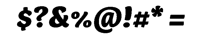 Capucine Black Italic Font OTHER CHARS