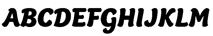 Capucine Black Italic Font UPPERCASE