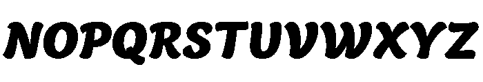 Capucine Black Italic Font UPPERCASE