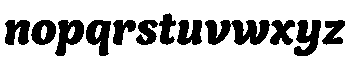 Capucine Black Italic Font LOWERCASE