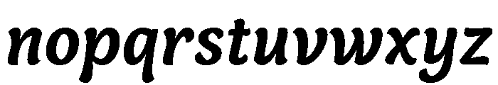 Capucine Bold Italic Font LOWERCASE