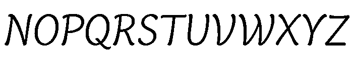 Capucine Light Italic Font UPPERCASE