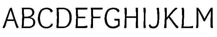 Capucine Light Font UPPERCASE