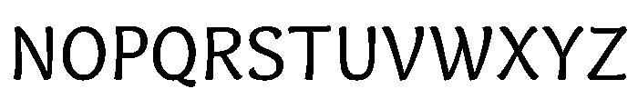 Capucine Regular Font UPPERCASE