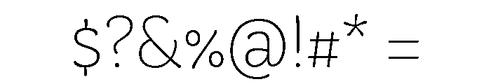 Capucine Thin Font OTHER CHARS
