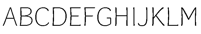 Capucine Thin Font UPPERCASE