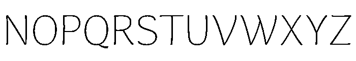 Capucine Thin Font UPPERCASE