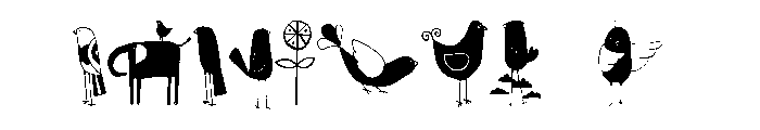 Card O Mat BuddyBirds Font OTHER CHARS