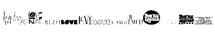 Card O Mat Messages Font UPPERCASE
