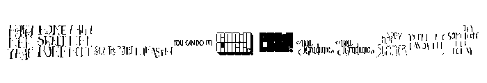 Card O Mat Messages Font LOWERCASE