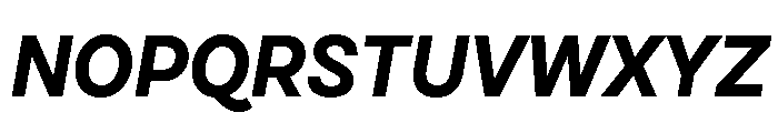 Cardium Narrow Bold Italic Font UPPERCASE