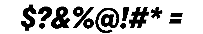 Cardium Narrow Extra Bold Italic Font OTHER CHARS
