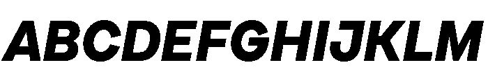 Cardium Narrow Extra Bold Italic Font UPPERCASE